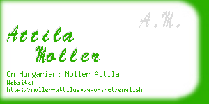 attila moller business card